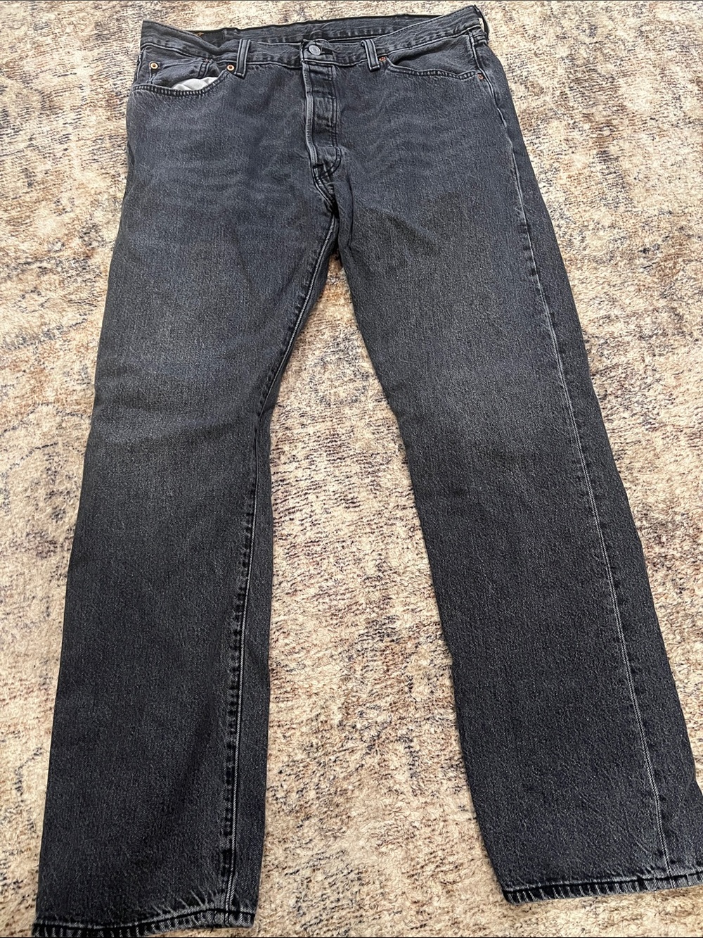 Levi's Black Straight Jeans